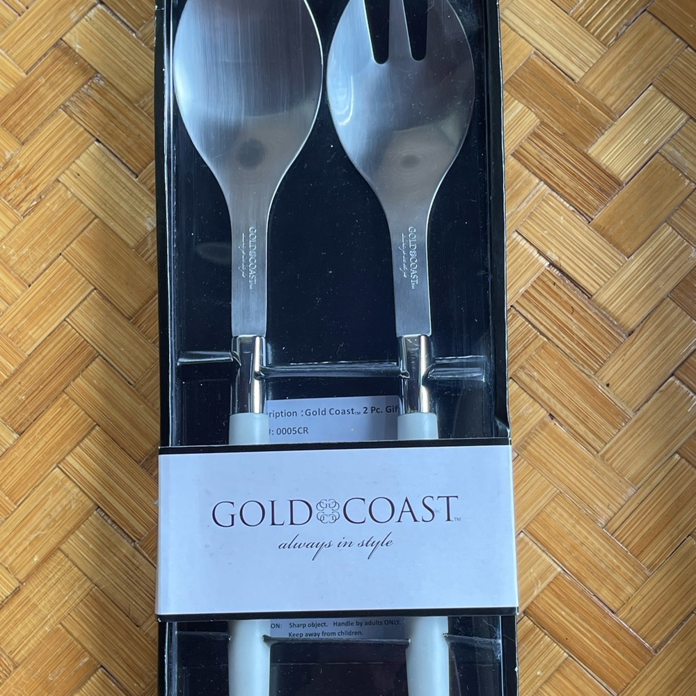 Salad serving set new in box, new/old stock - Picture 5 of 5